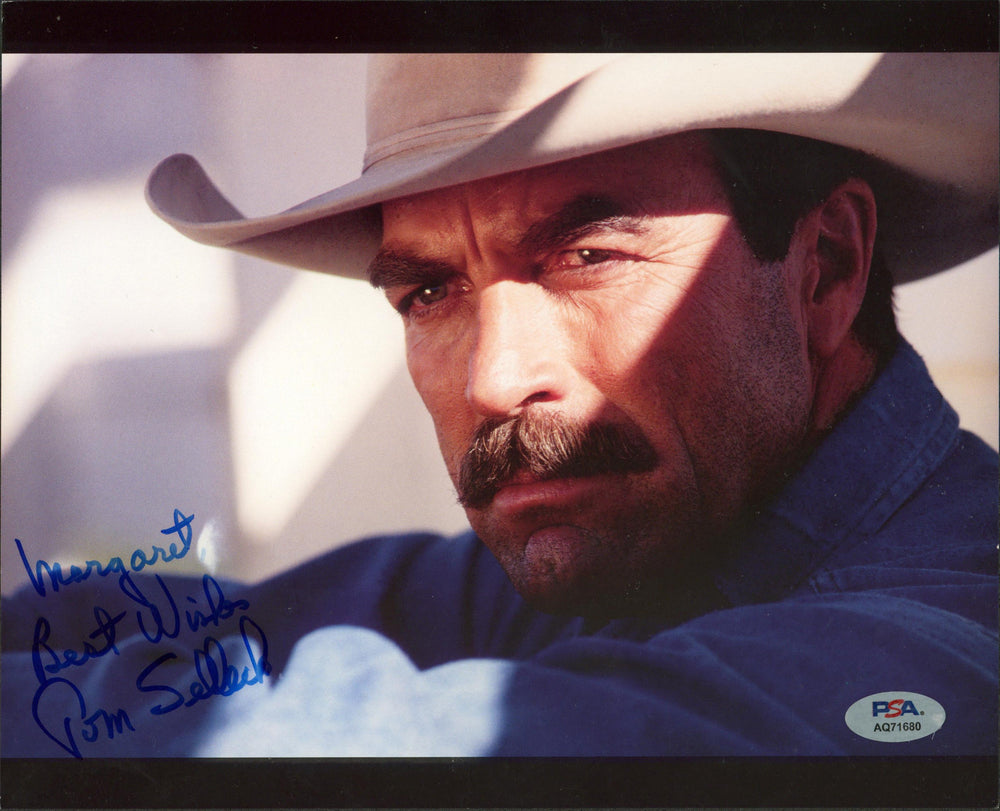 Tom Selleck Monte Walsh "Best Wishes" Authentic Signed 8x10 Photo PSA #AQ71680