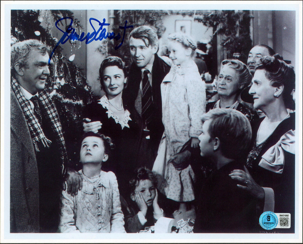 James Stewart It's a Wonderful Life Authentic Signed 8x10 Photo BAS #BW21092