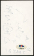 Masaharu Morimoto Iron Chef Signed 3x5 Index Card Autographed PSA/DNA #AQ49179