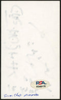 Masaharu Morimoto Iron Chef Signed 3x5 Index Card Autographed PSA/DNA #AQ49178