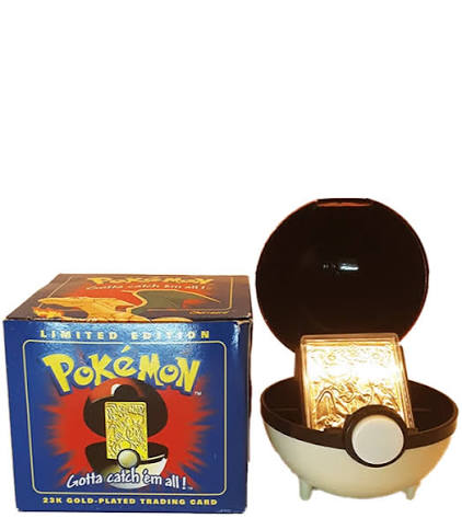 Burger King Limited Edition Gold Plated Charizard Card with Pokeball and Authenticity Certificate [OPEN] [NOT SEALED]