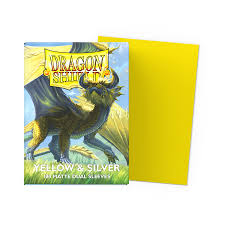 Supplies: Dragon Shield Sleeves - Standard - Dual Matte Yellow & Silver