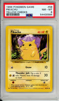 Pokemon Graded: Pikachu 58/102 Base Set (1999) PSA 8