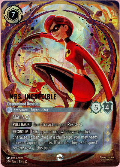 Lorcana Single: Mrs. Incredible Determined Rescuer 239/204 Wilds Unknown NM