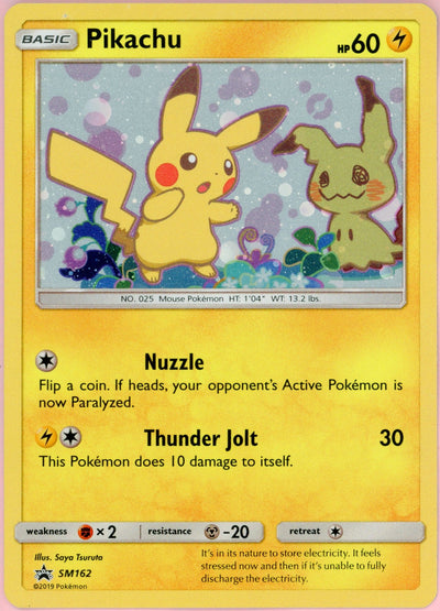 Pokemon Single: Pikachu #SM162 Sun & Moon Promo (2019) Holo NM