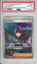 Pokemon Graded: Cassiopeia 94/64 Shrouded Fable (2024) SIR PSA 10
