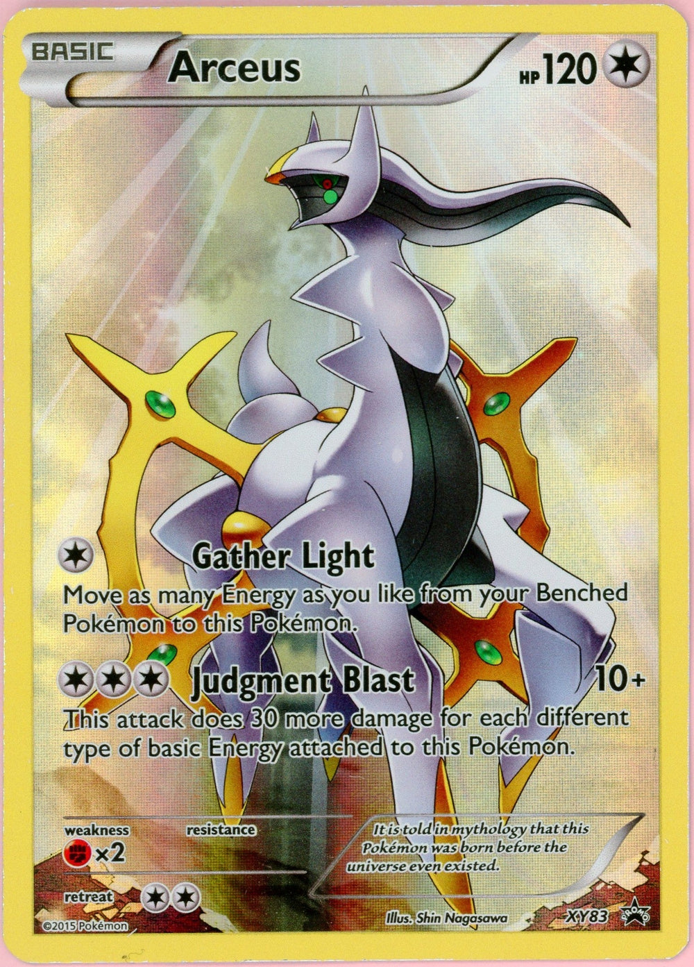 Pokemon Single: Arceus #XY83 Promo (2015) Colorless LP