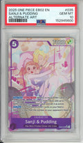 One Piece Graded: Sanji & Pudding EB02-035 Extra Booster Anime 25th Collection (2025) Alt Art PSA 10