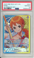 One Piece Graded: Nami OP11-041 Fist Of Divine Speed (2025) Leader Alt Art PSA 10