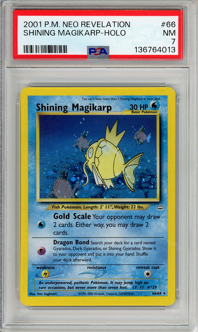 Pokemon Graded: Shining Magikarp 66/64 Neo Revelation (2001) Holo PSA 7
