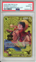 One Piece Graded: Monkey D. Luffy 2nd Anniversary Set ST13-015 PSA 10