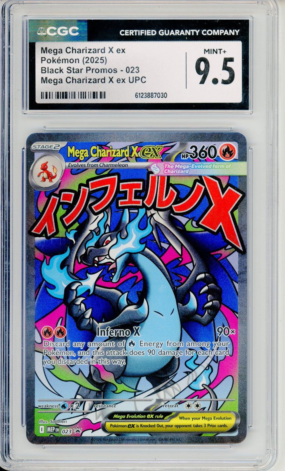 Pokemon Graded: Mega Charizard X ex #23 Ultra-Premium Collection CGC 9.5
