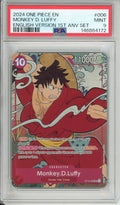One Piece graded: Monkey D. Luffy ST10-006 1st Anniversary Set (2024) PSA 9
