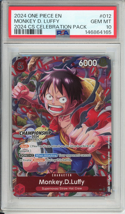 One Piece Graded: Monkey D. Luffy P-033 Championship 2023 Event Pack PSA 10