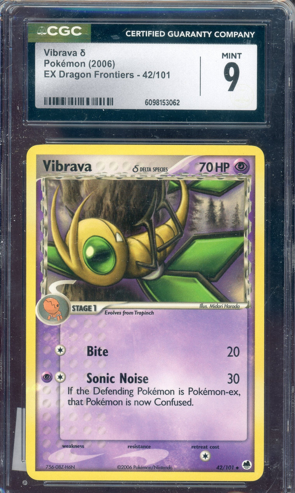 CGC 9 VIBRAVA EX DRAGON FRONTIERS