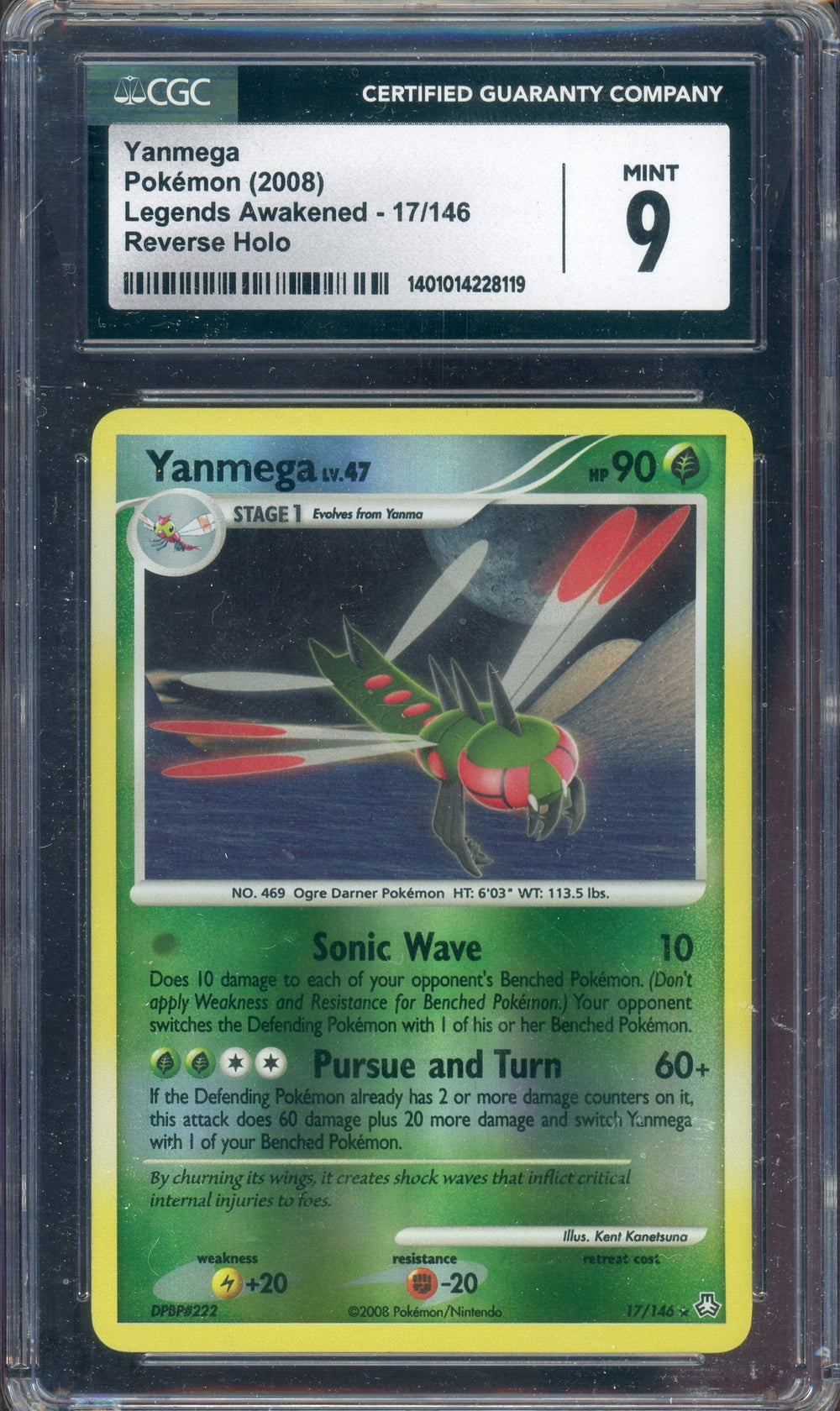 CGC 9 YANMEGA REVERSE HOLO