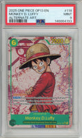 One Piece Graded: Monkey D. Luffy OP13-118 Alternate Art (2025) PSA 9