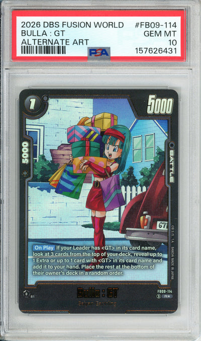 Dragon Ball Graded: Bella: GT #FB09-114 Alternate Art PSA 10