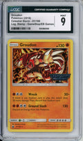 Pokemon Graded: Groudon 81/168 Game Stop Legendary Pokemon Stamp (2018) CGC 9