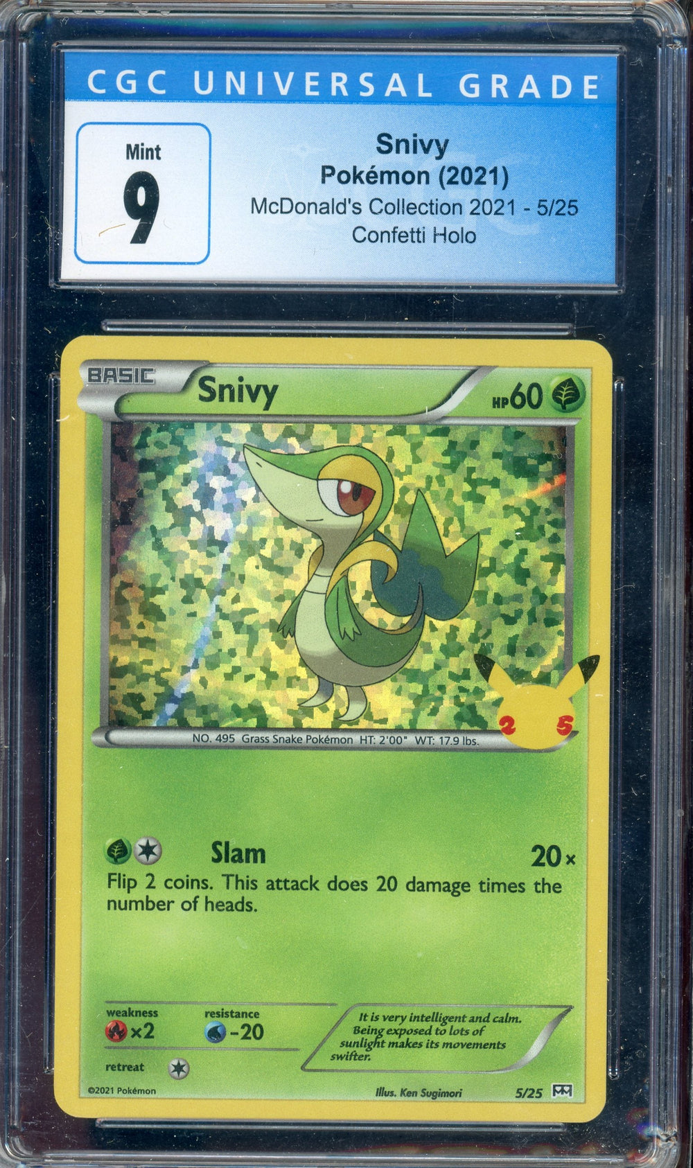 CGC 9 SNIVY 25TH