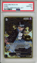 One Piece Graded: Sabo OP04-083 2nd Anniversary Set (2025) PSA 10
