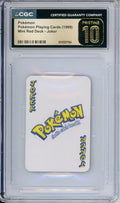 Pokemon Graded: Joker Pokemon Playing Cards (1999) Mini Red Deck CGC Pristine 10