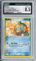 Pokemon Graded: Mudkip 56/106 EX Emerald Wizard World Philadelphia (2005) CGC 8.5