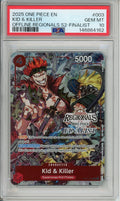 One Piece Graded: Kid & Killer EB01-003 Offline Regionals S2-Finalist PSA 10