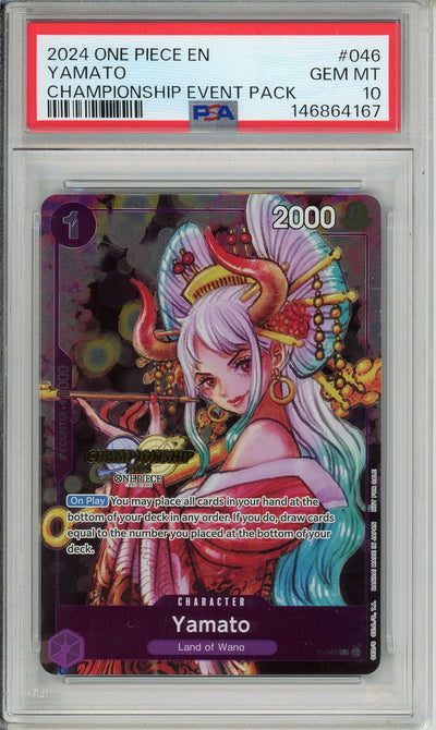 One Piece Graded: Yamato P-046 Championship Event Pack (2024) PSA 10