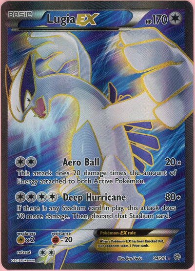 Pokemon Single: Lugia EX 94/98 Ancient Origins (2015) Full Art MP