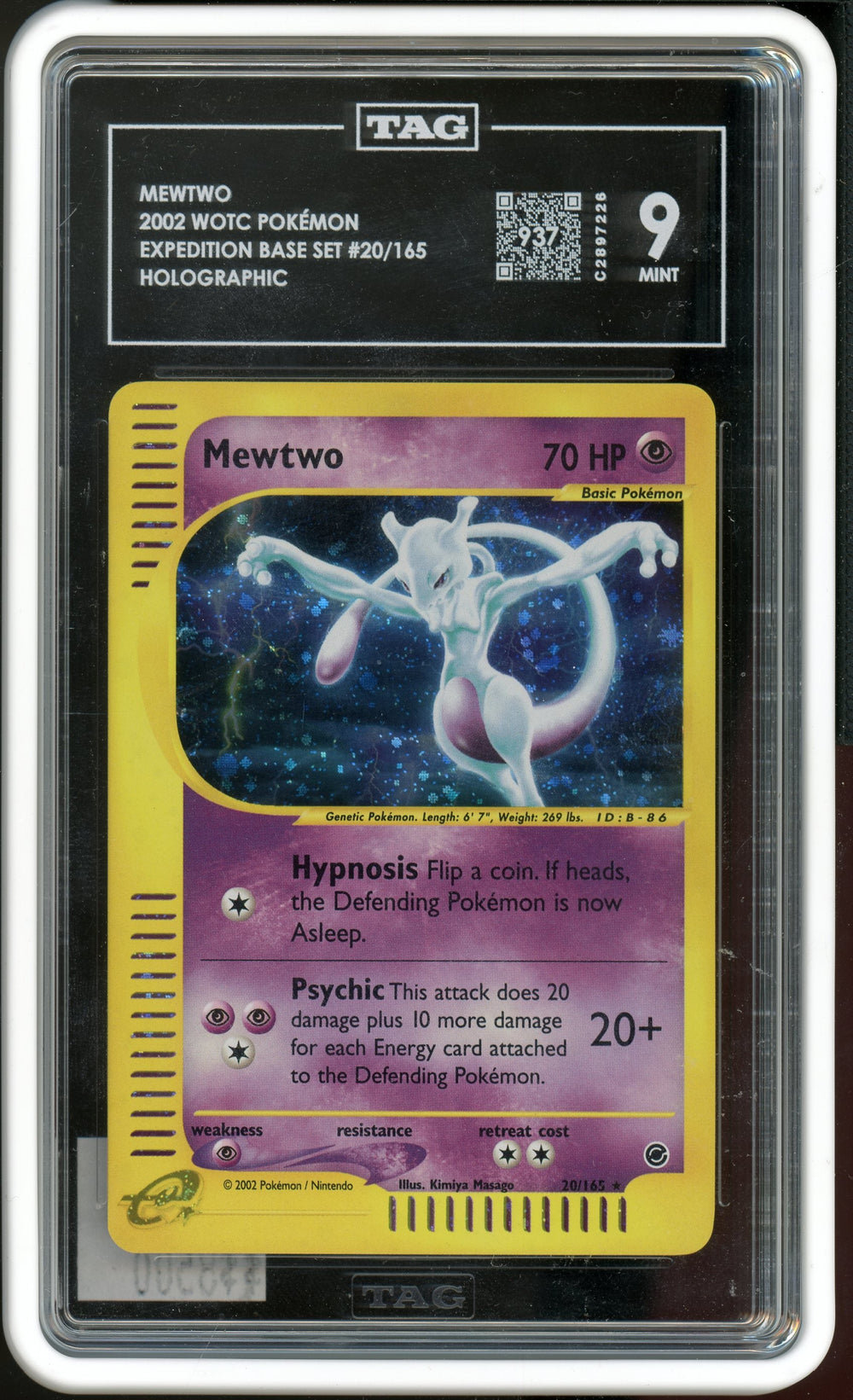 TAG 9 MEWTWO EXPEDITION BASE HOLO