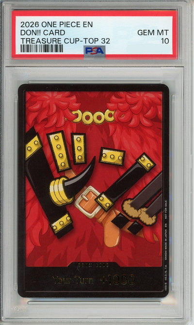 One Piece Graded: Don!! Card Treasure Cup Top 32 (2026) PSA 10