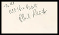 Phil Leeds Everybody Loves Raymond Authentic Signed 3x5 Index Card BAS #BV59003