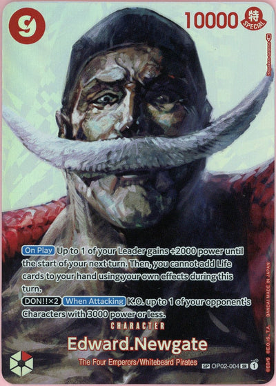 One Piece Single: Edward. Newgate OP02-004 Paramount War NM