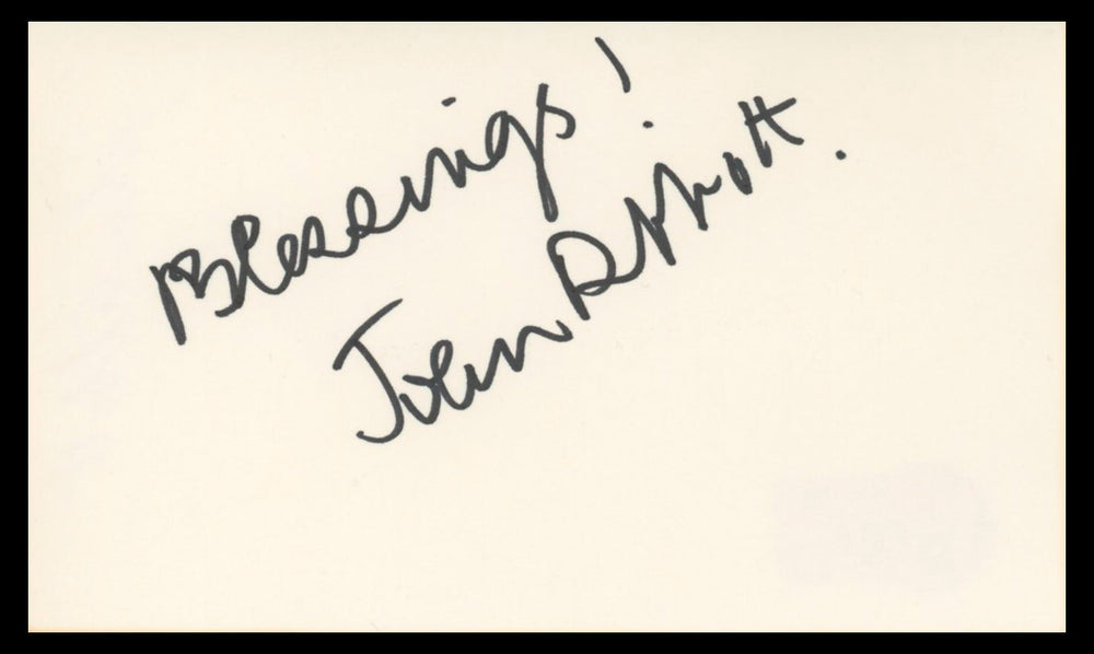 John Abbott Jane Eyre "Blessings!" Authentic Signed 3x5 Index Card BAS #BV02191