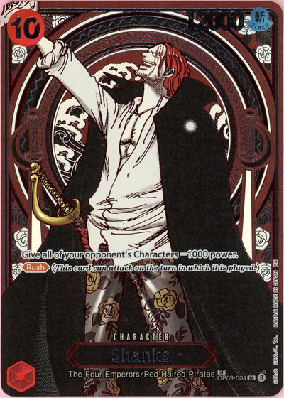 One Piece Single: Shanks OP09-004 Carrying On His Will (Silver) LP