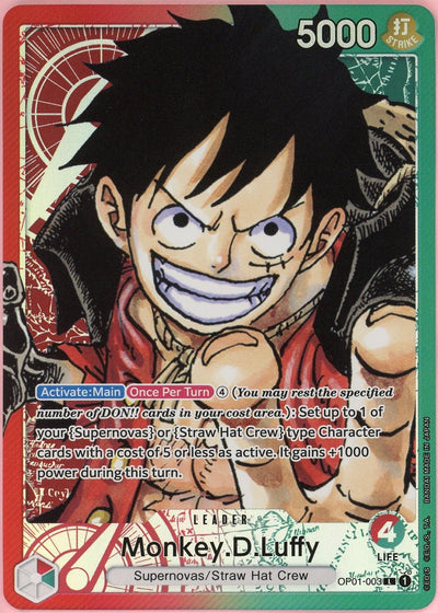 One Piece Single: Monkey D. Luffy OP01-003 Romance Dawn Leader Alt Art NM