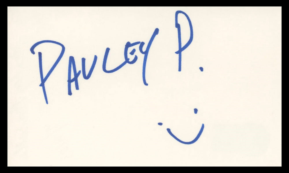 Pauley Perrette NCIS Authentic Signed 3x5 Index Card Autographed BAS #BV04111