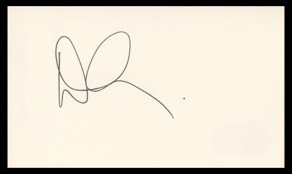 Denis Leary Rescue Me Authentic Signed 3x5 Index Card Autographed BAS #BV04116