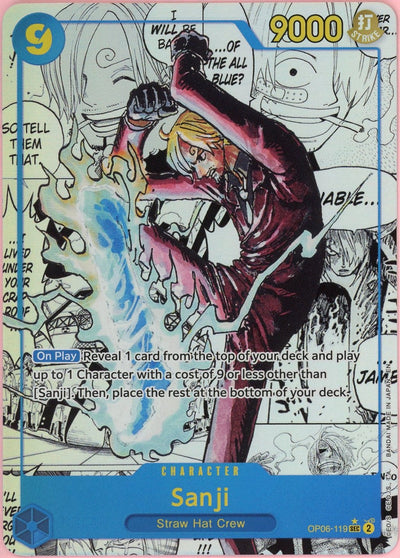 One Piece Single: Sanji - OP06-119 (Manga) - PRB -The Best- Vol. 2 (PRB-02) LP