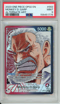 One Piece Graded: Monkey D. Garp OP02-002 Paramount War Alternate Art PSA 9