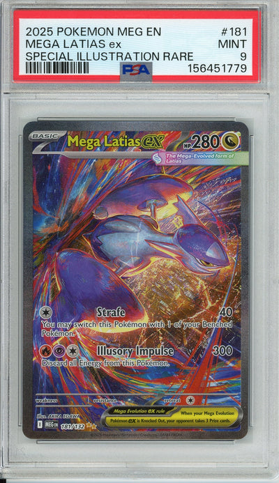 Pokemon Graded: Mega Latias ex 181/132 Mega Evolution (2025) SIR PSA 9