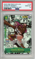 One Piece Graded: Jewelry Bonney Manga Alt Art OP12-118 Legacy Of The Master PSA 10
