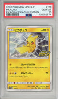 Pokemon Graded: JP Pikachu #126 PikaPika! Campaign (2020) PSA 10