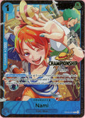 One Piece Single: Nami OP09-050 Championship 25-26 Alt Art NM