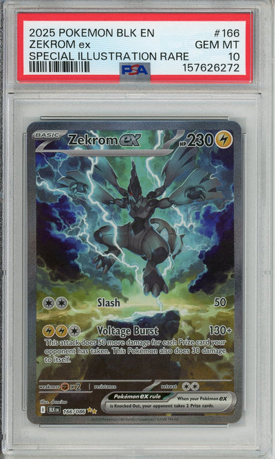Pokemon Graded: Zekrom ex 166/86 Black Bolt (2025) SIR PSA 10