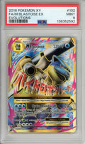 Pokemon Graded: M Blastoise EX #102 XY Evolutions (2016) Holo PSA 9