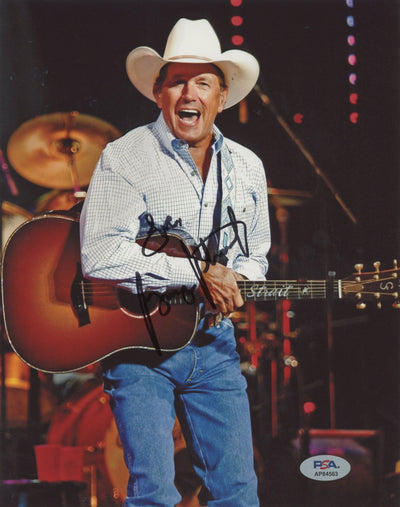 George Strait Country Musician "Love" Authentic Signed 8x10 Photo PSA #AP84563