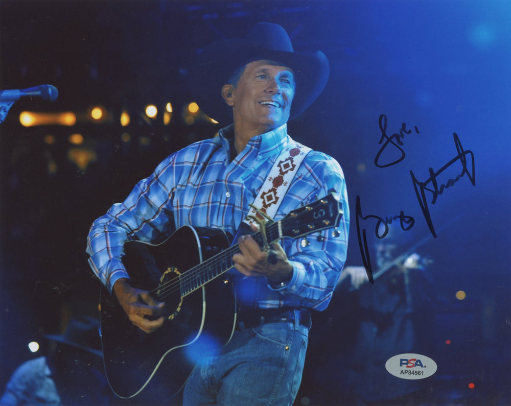 George Strait Country Musician "Love" Authentic Signed 8x10 Photo PSA #AP84561
