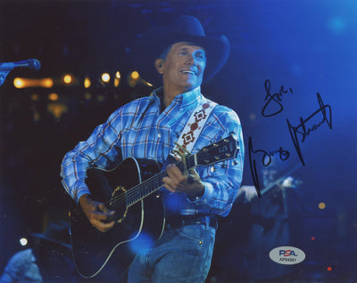 George Strait Country Musician "Love" Authentic Signed 8x10 Photo PSA #AP84561